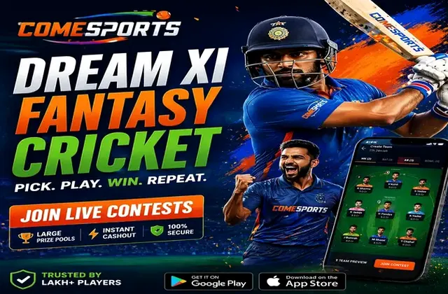 Come (Come App) fantasy cricket & matchday visual 1